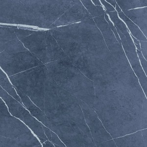 Feinsteinzeug Bodenfliese, Anthrazit, matte Glasur, 60x60 cm, Steinoptik mit weißen Adern.