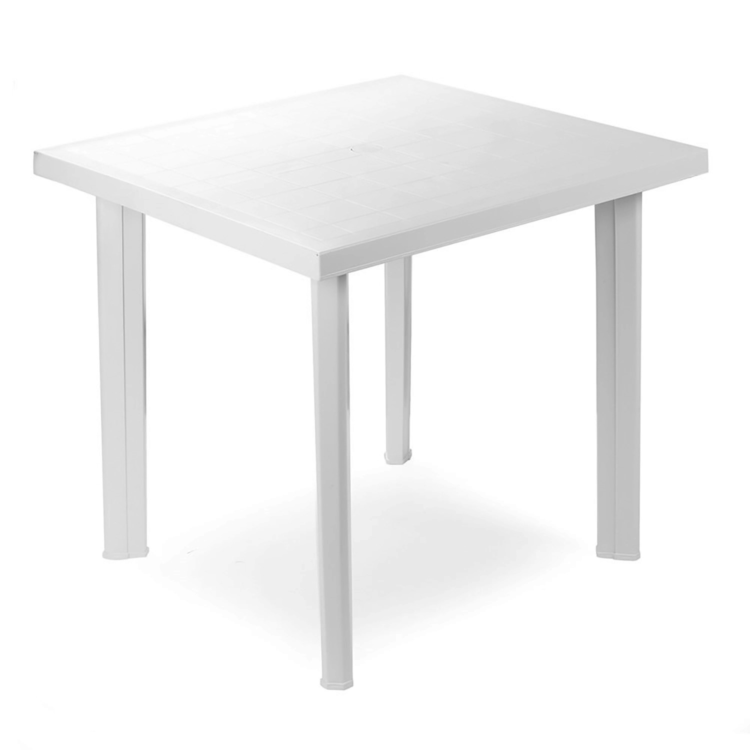 Mojawo Bistrotisch Kunststoff 80x75cm WEISS ECKIG Balkontisch Gartentisch T günstig online kaufen