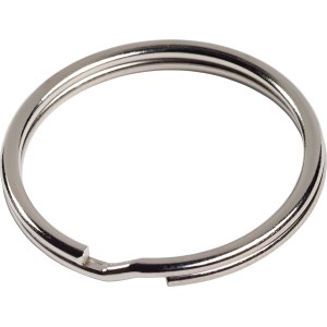 Schlüsselring Stahl Vernickelt Glänzend 16 mm 6 Stück