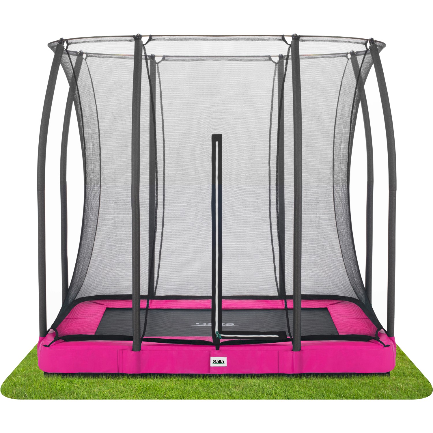 Salta Trampolin Comfort Edition Ground 214 cm x 153 cm Pink