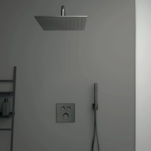 Ideal Standard Idealrain Atelier Kopfbrause, eckig, 300x300 mm, Magnetic Grey.