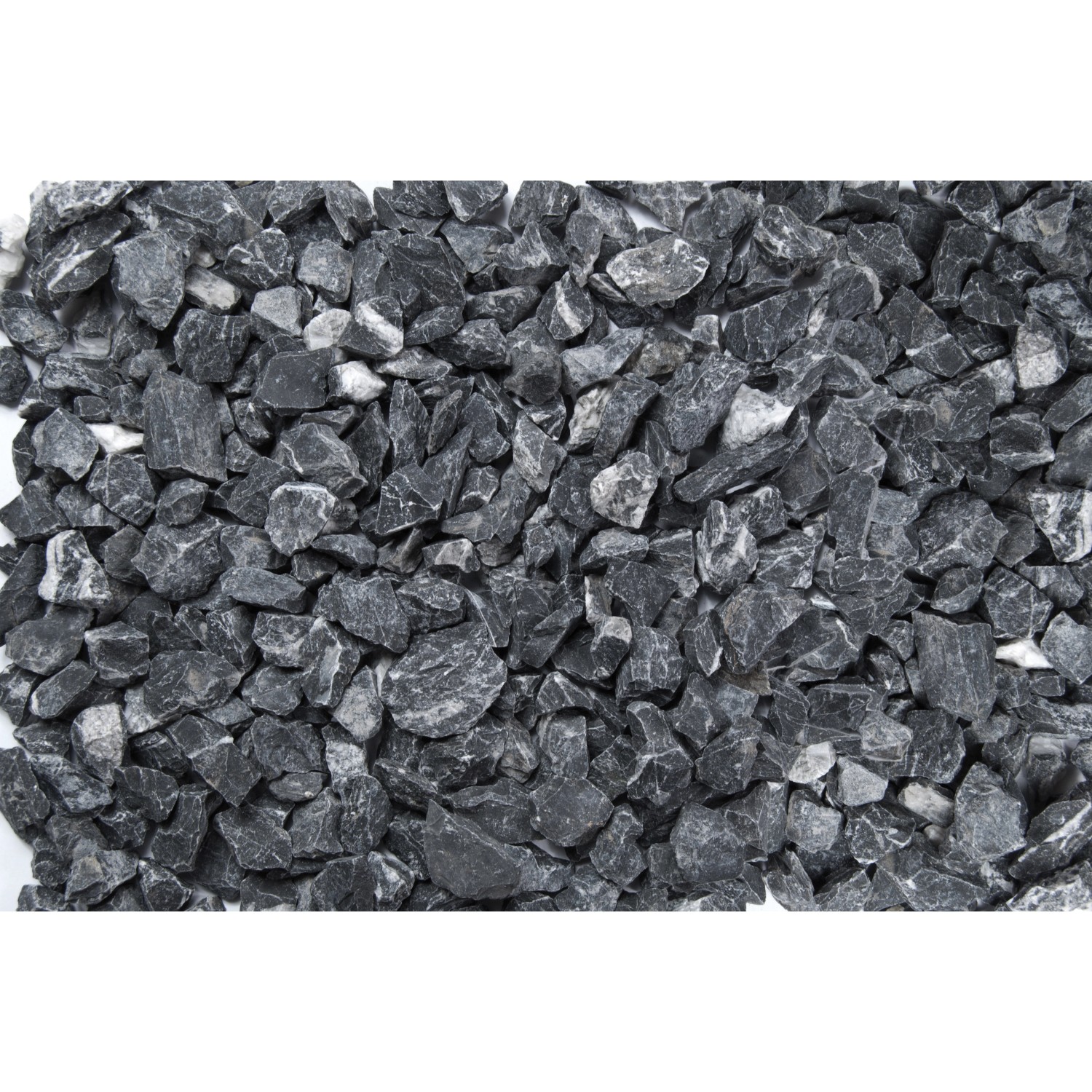 Marmorsplitt Schwarz-Weiß 16 - 25 mm 1000 kg Big-Bag