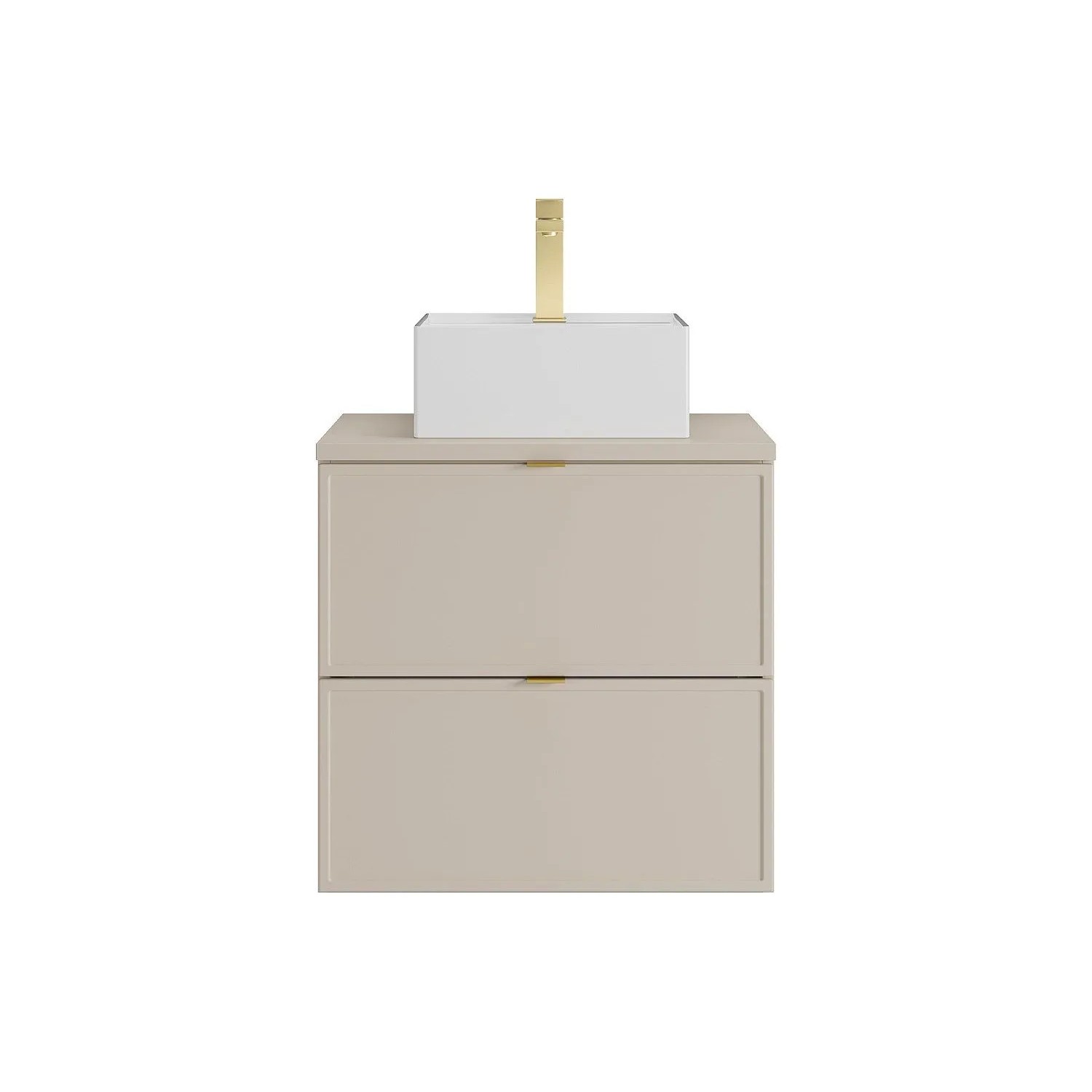 Vente-unique Einzelwaschtisch Ondil Beige 60 cm