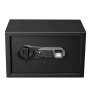Schwarzer KARAT Tresor Catoca mit elektronischem Schloss, Fingerabdrucksensor und LED-Anzeige.