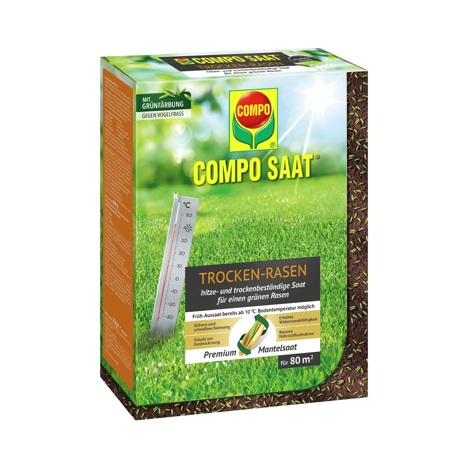 Compo Saat® Trocken-Rasen 2 kg für 80 m² günstig online kaufen