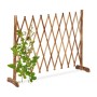Relaxdays Rankgitter Tannenholz Natur Ausziehbar Freistehend 90 cm x 28 cm 25 cm bis 275 cm 1,2 kg