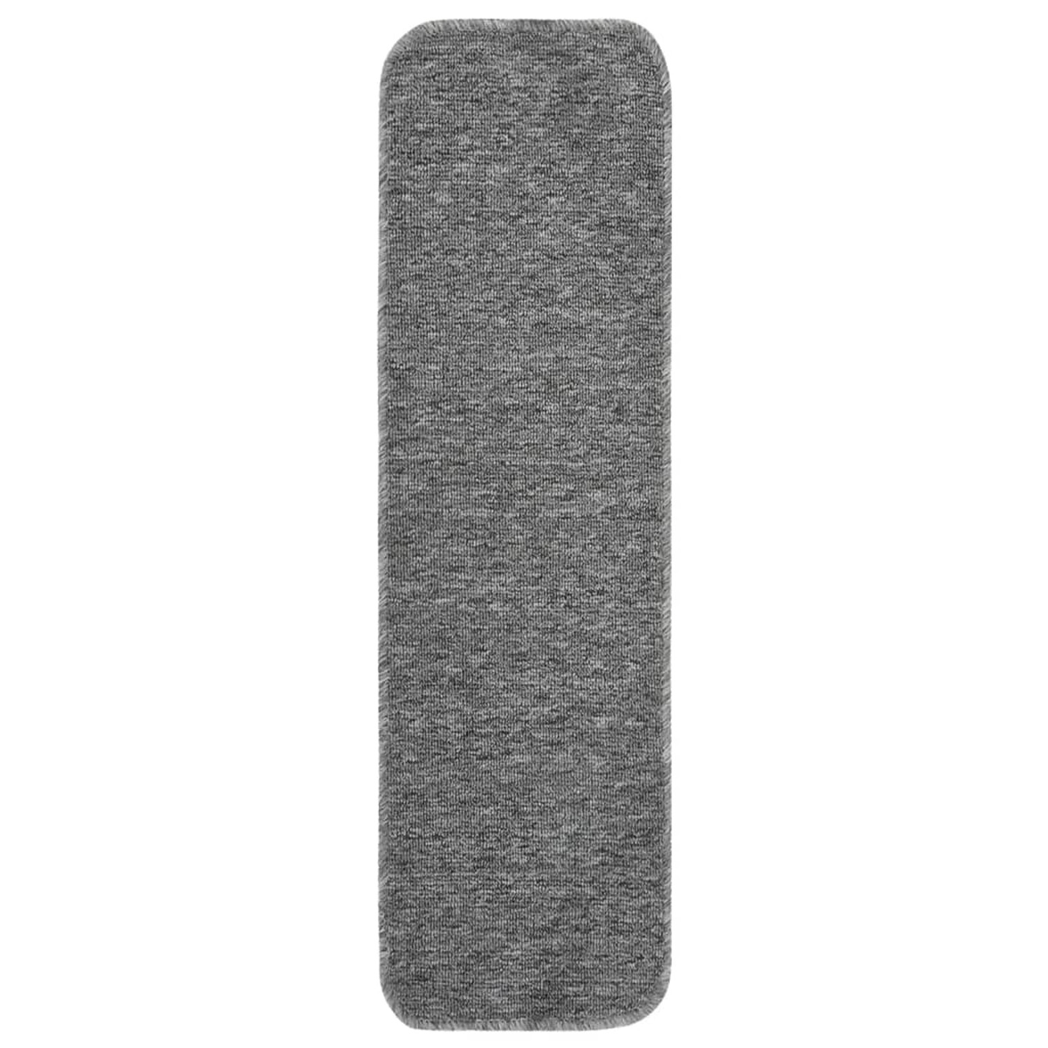 vidaXL Antirutsch Stufenmatten 15 Stk 75x20 cm Grau Rechteckig 340397