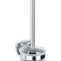 Wenko WC-Garnitur Basic aus Edelstahl, glänzend, zur Wandmontage. WC-Bürste inklusive.