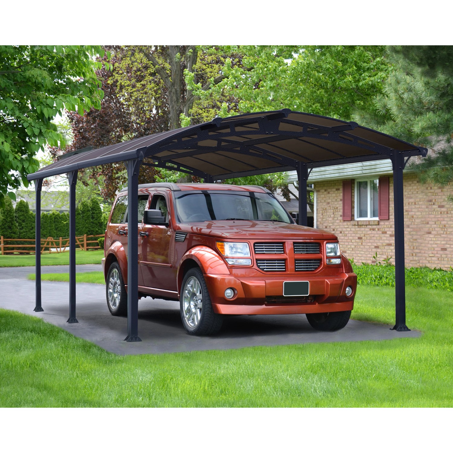 Palram - Canopia Carport Arcadia 5000 Anthrazit 360 cm x 510 cm