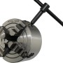 Rotwerk Planscheibe 10 cm für Drehmaschinen mit Spannbacken und Schlüssel.