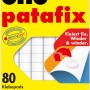 Uhu Patafix Original, 80 weiße, wiederablösbare Klebepads zum Fixieren von Objekten.