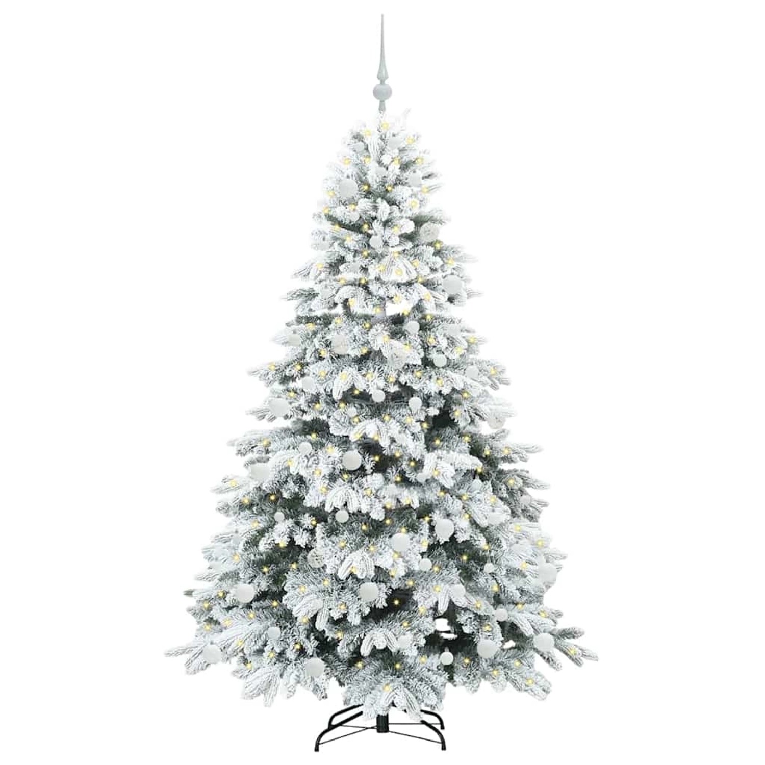 vidaXL Künstlicher Weihnachtsbaum mit 300 LEDs Grün 180 cm PE und PVC 3397617