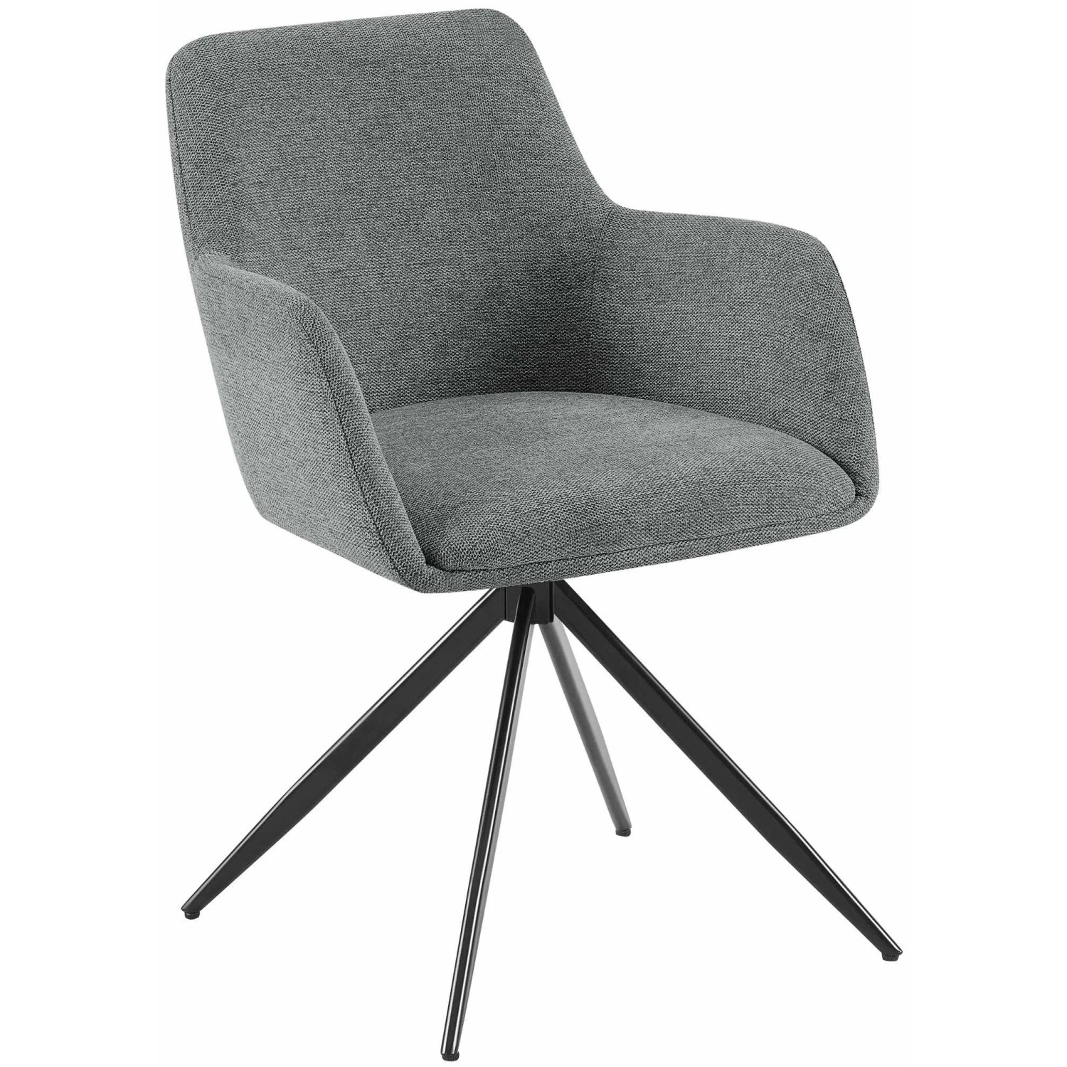 DELUKE Esszimmerstuhl PELON Stoff Grau 56x62x81cm Essstühle Esszimmerstühle Küchenstühle Wohnzimmerstühle