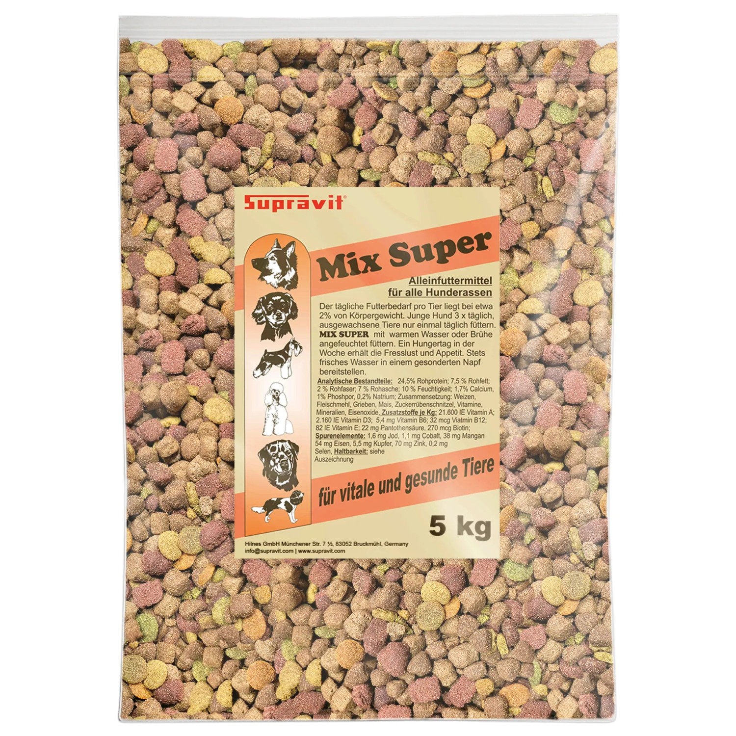 Supravit Mix Super Trockenfuttermischung für Hunde