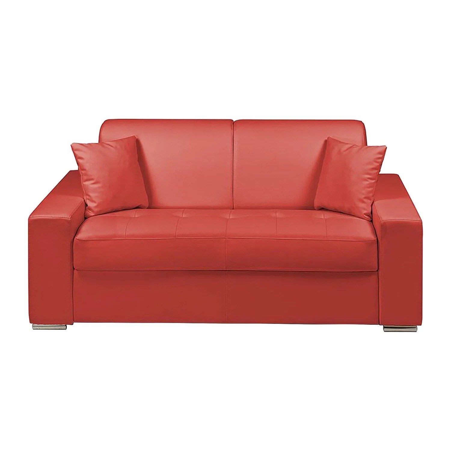 Vente-unique Schlafsofa Emir Rot 184 cm