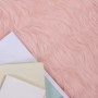 vidaXL Kunstschaffell Teppich Tafalla Rosa 240 x 240 cm Polyester 42021556_3