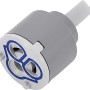 Keramikkartusche 40mm für Küchenarmatur, Ersatzteil zur Durchfluss- und Temperaturregelung.