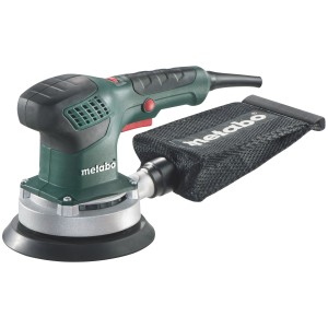 Metabo Exzenterschleifer SXE 3150 mit Staubbeutel, ideal für Schleifarbeiten.