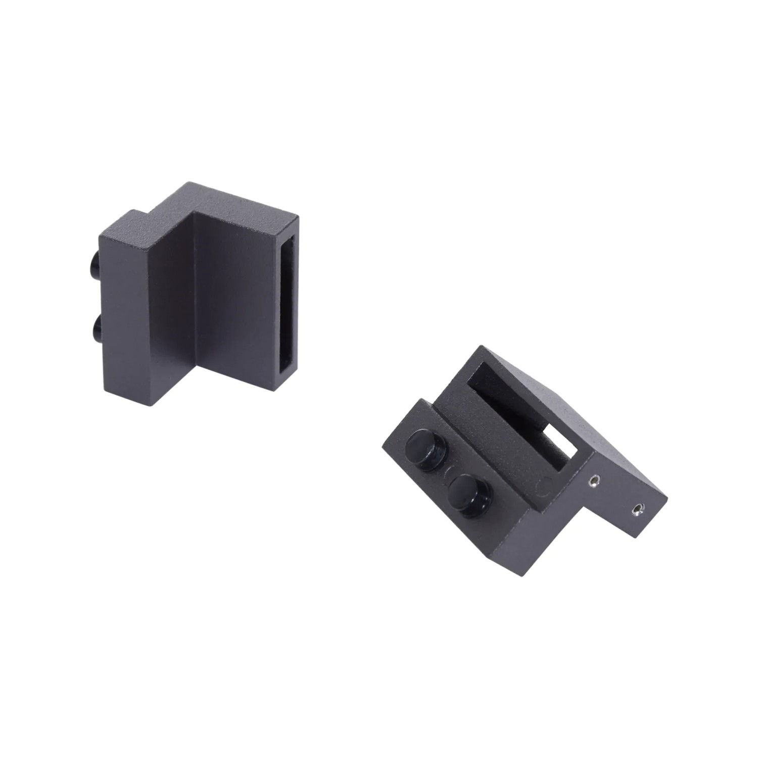 Brauner HOMCOM Schiebetür-Beschlagsatz aus Kohlenstoffstahl, Zubehör für Türen.