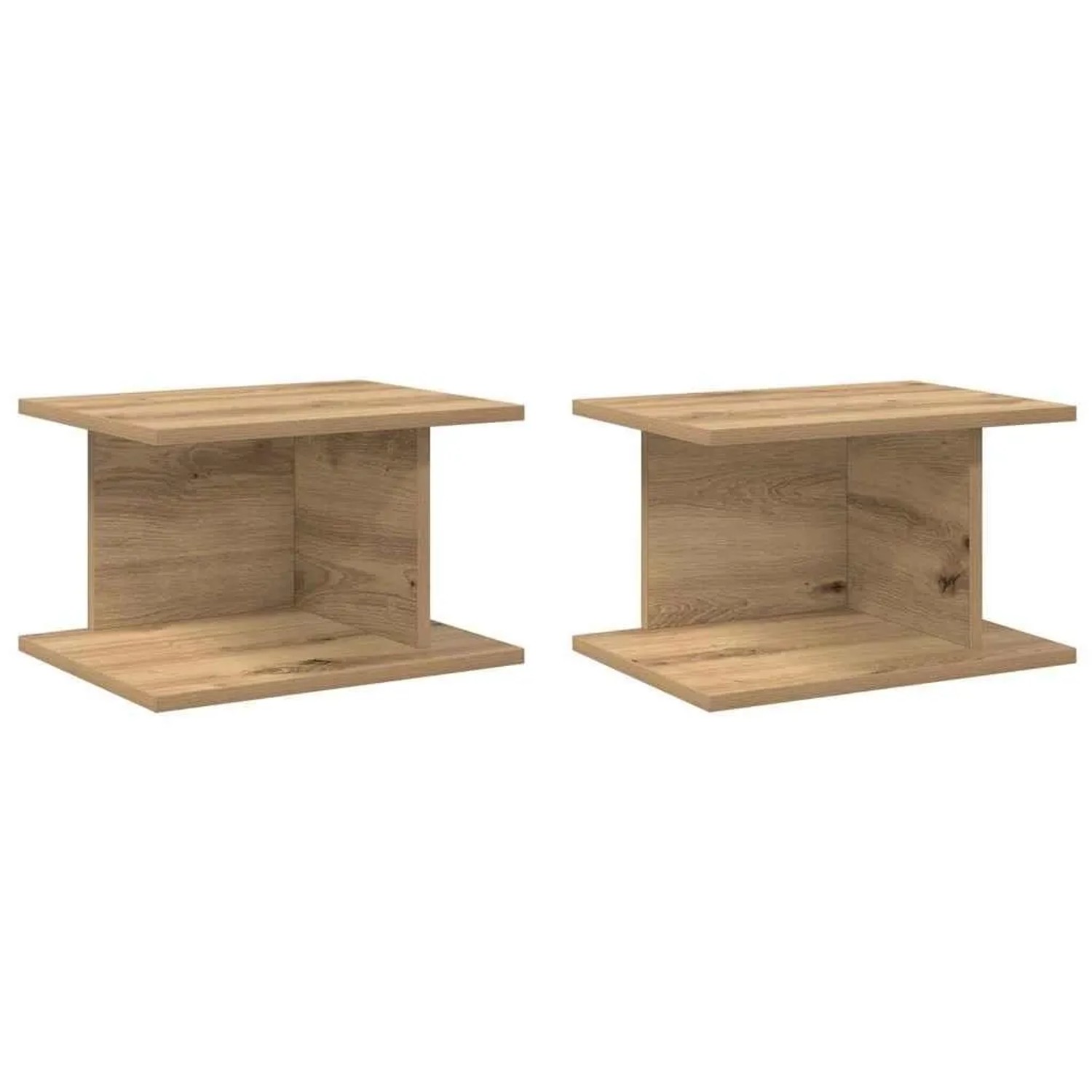 vidaXL Nachttisch 2 Stk Artisan-Eiche 40 x 30 x 25 cm Holzwerkstoff 891183