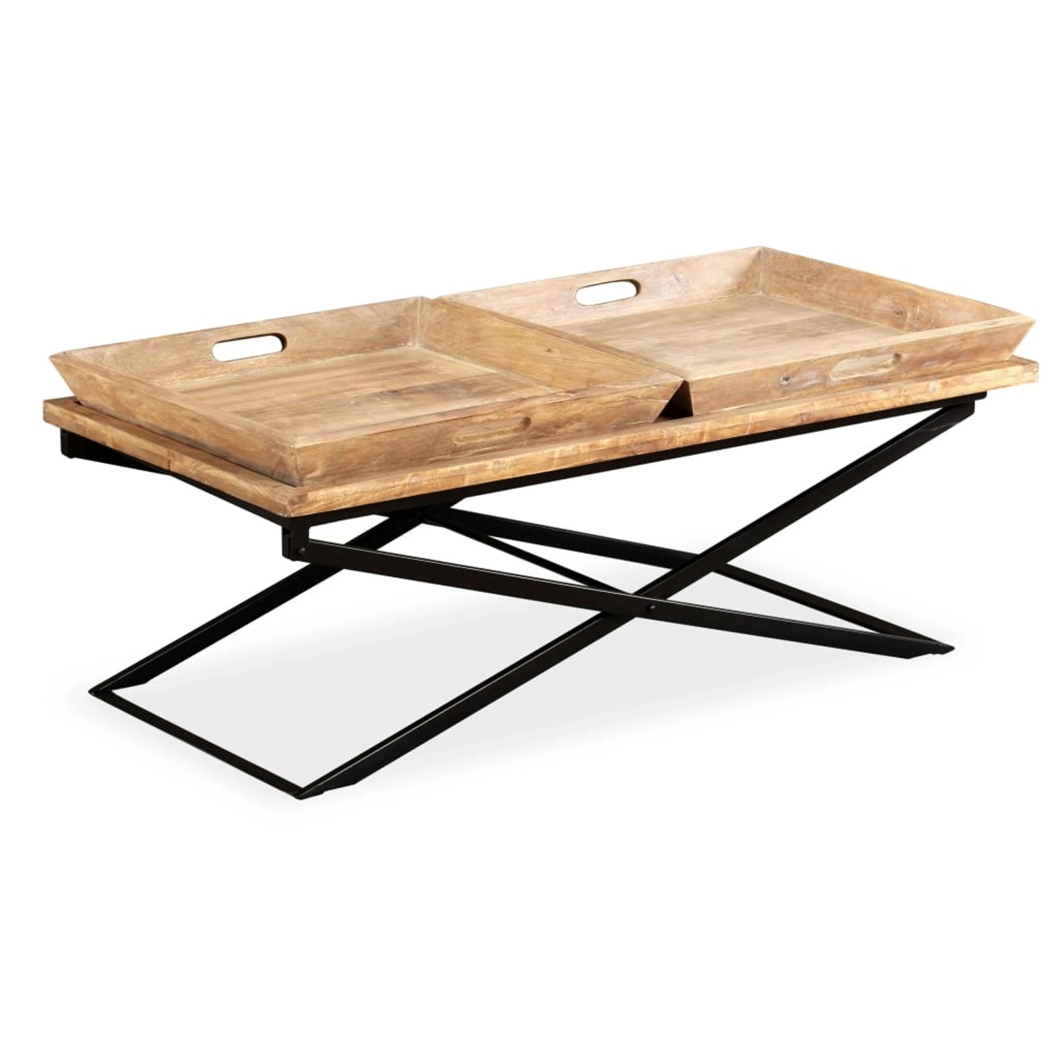 Couchtisch Mangoholz Massiv 110 X 55 X 42 Cm günstig online kaufen