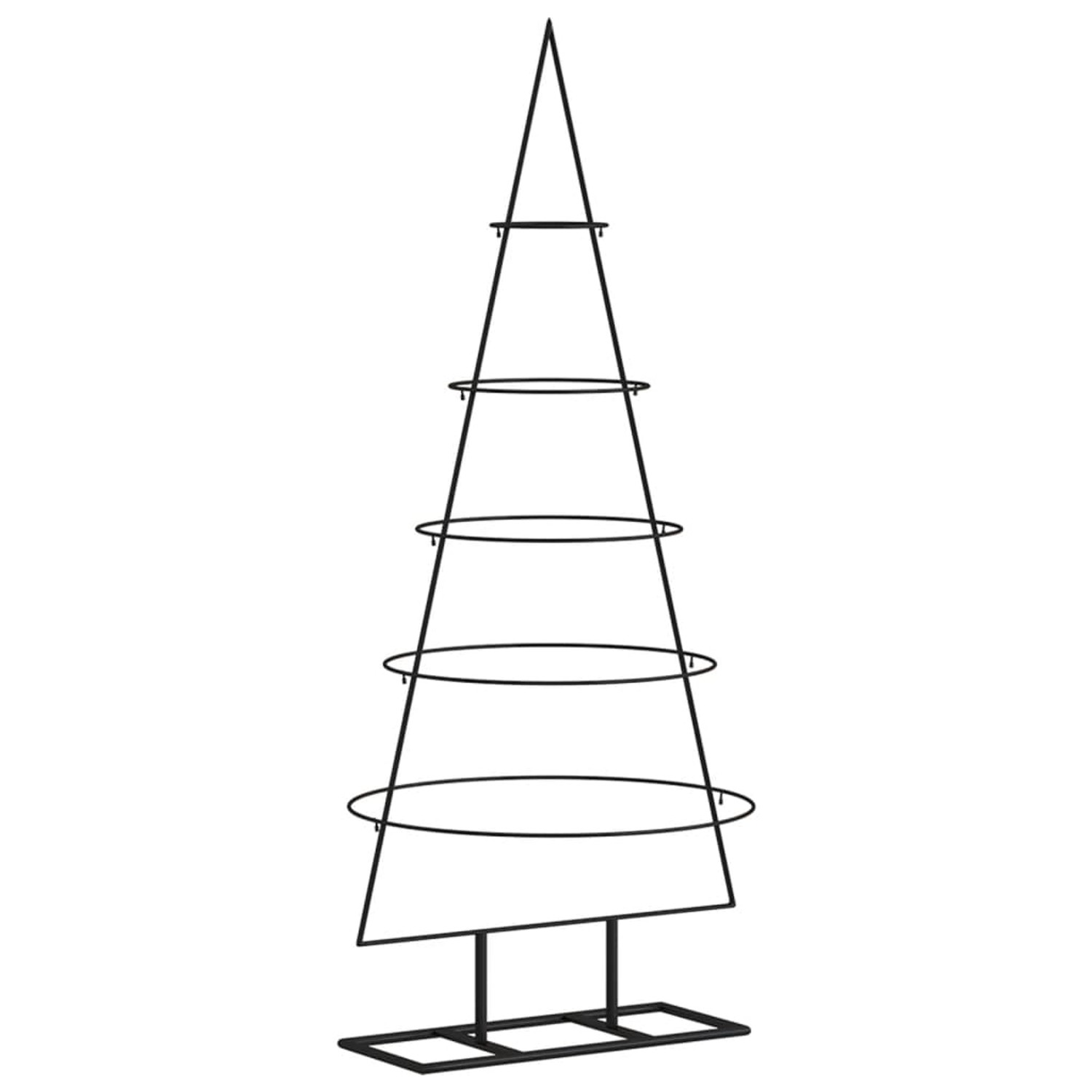 furnicato Metall-Weihnachtsbaum für Dekorationen Schwarz 125 cm
