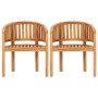 vidaXL Bananenstühle 2 Stk Massivholz Teak 48019_4