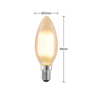 Arcchio LED E14 Lampe 4W LED Kerzenlampe 9627233 aus Glas E14