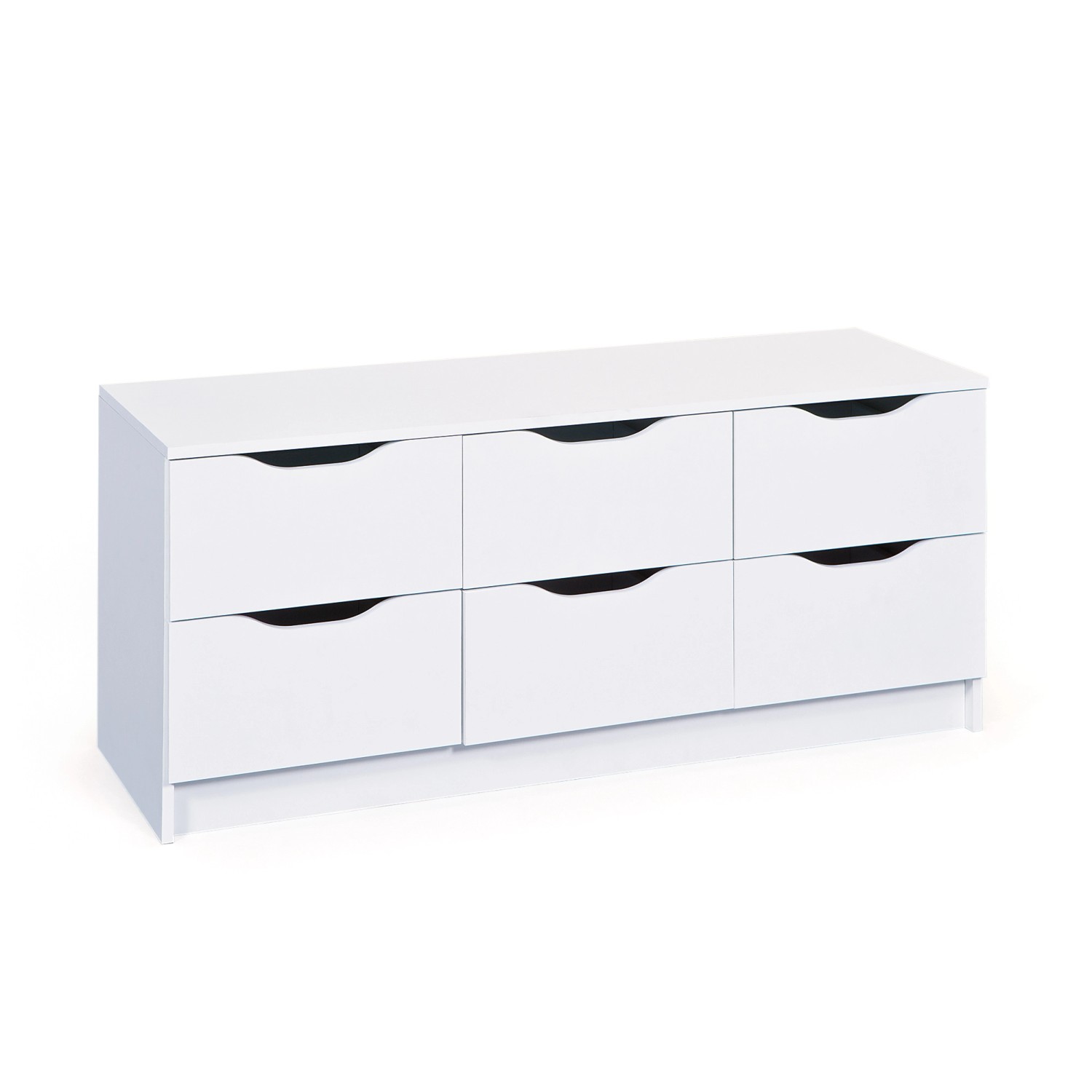 ebuy24 Wung Kommode 6 Schubladen Weiss günstig online kaufen