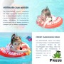 Kind mit rotem Freds Swim Academy Schwimmreifen Classic im Wasser.