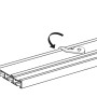 Gardinia Deckenträger für 3-läufige Flächenvorhangschiene, Montageanleitung.