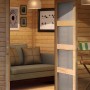 Karibu Holz-Gartenhaus Linköbing Natur Pultdach Unbehandelt 238 cm x 242 cm_5