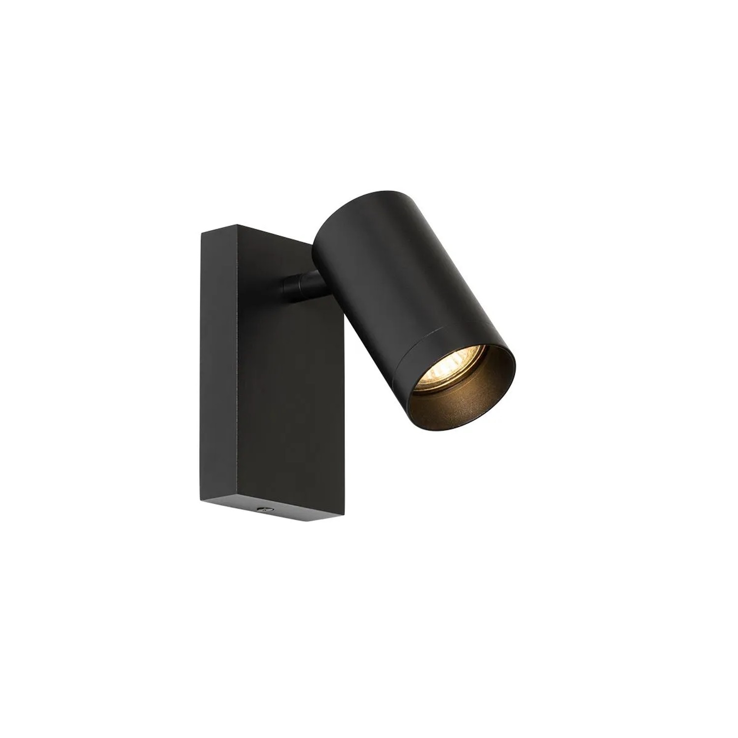 QAZQA Moderne Wandleuchte Schwarz Verstellbar mit Schalter Jeana Luxe