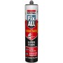Soudal Fix All High Tack Hybrid Kraftkleber, weiße Kartusche mit grauem Aufsatz.