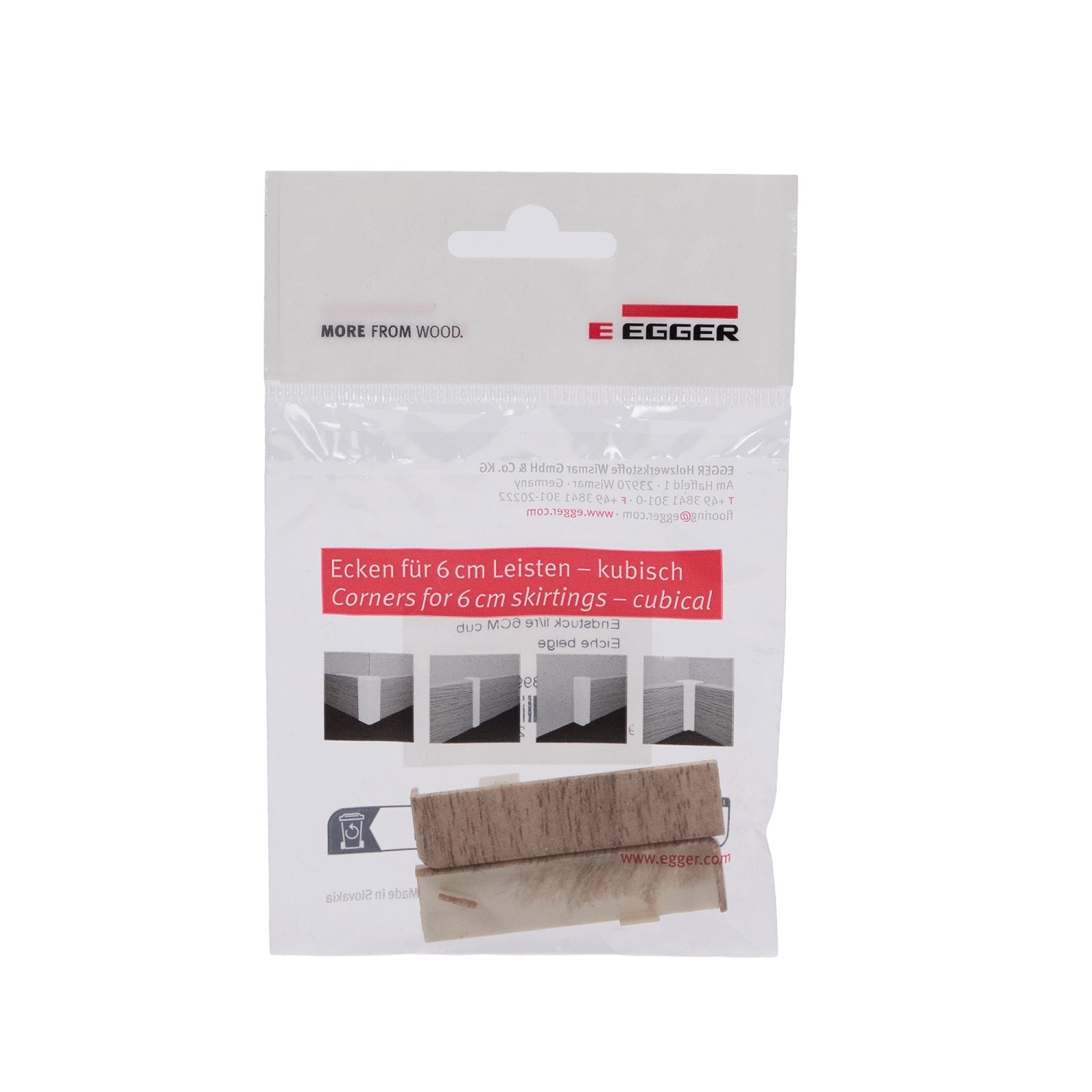 Egger Endstück 6 cm Eiche Beige 2 Stück günstig online kaufen