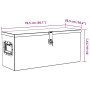 DELUKE Aluminiumbox Mit Deckel Abschließbar Alubox Deichselbox Alu Anhängerbox Werkzeugkiste Transportbox Metallkiste 76,5x26,5x33cm Silber_7