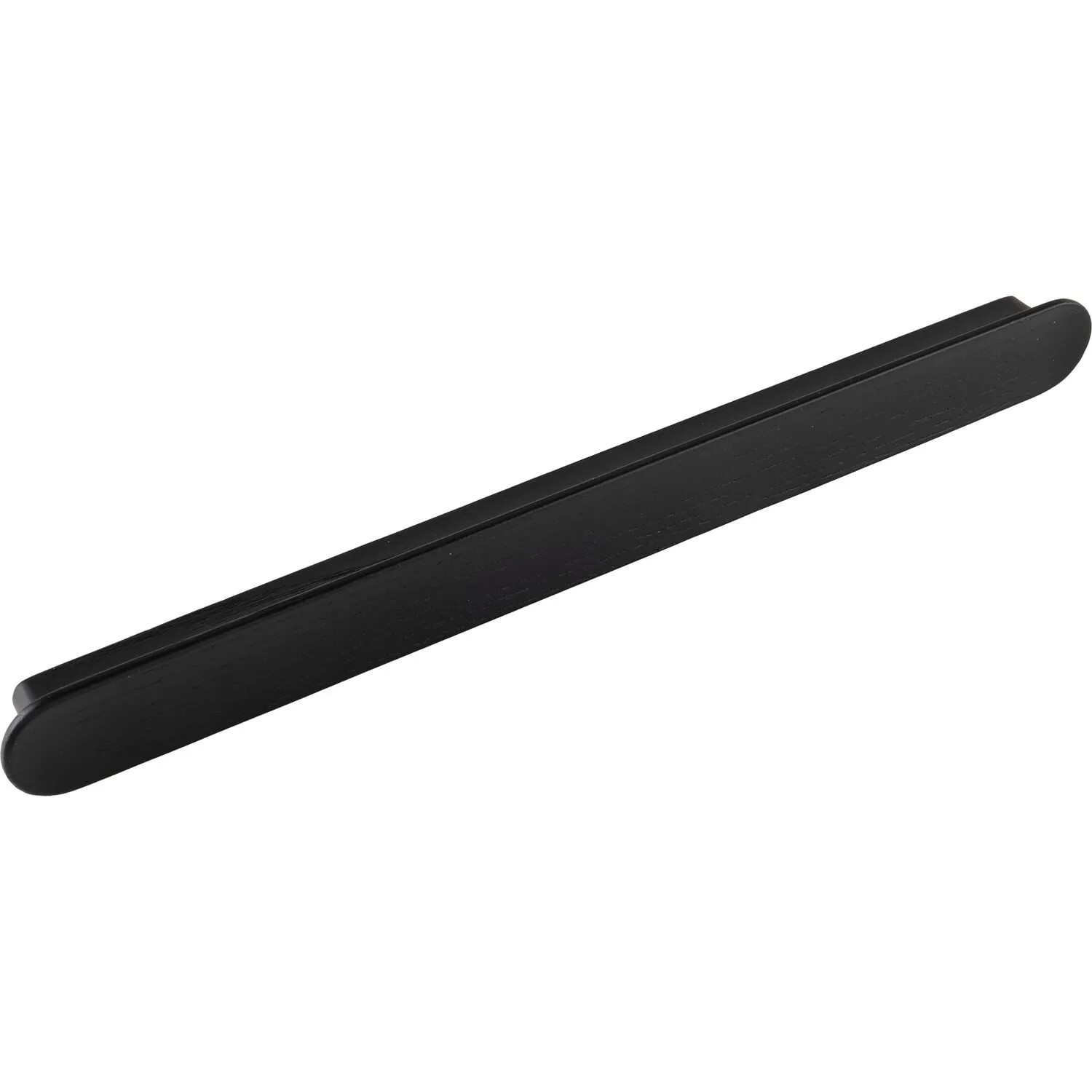 Furnipart Holzgriff Tuba La 256 mm Breite 284 mm Esche Schwarz Gebeizt