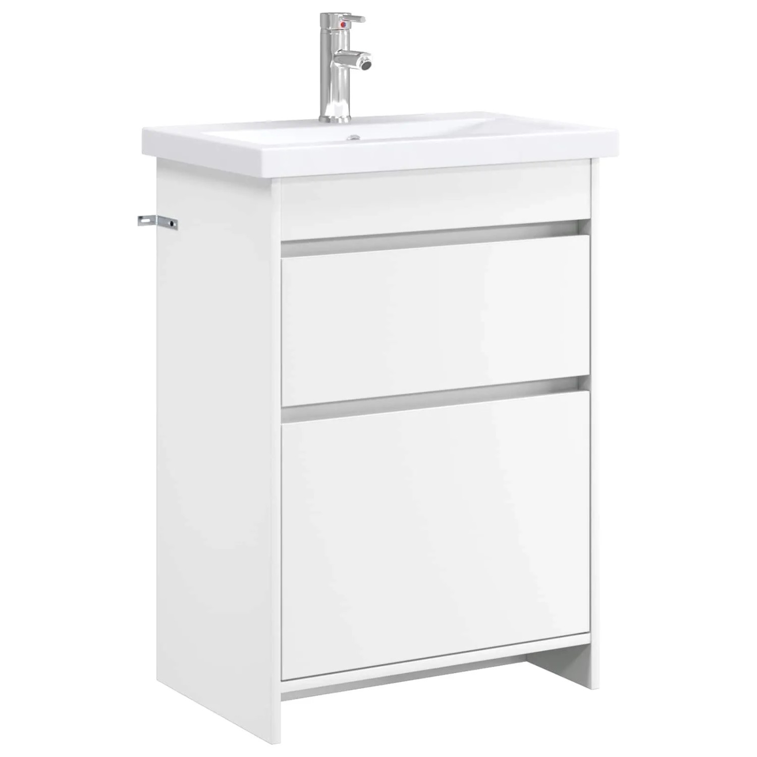 vidaXL Badezimmermöbel-Set Weiß 61 x 40 x 84,5 cm Holzwerkstoff 3404258