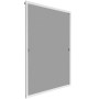 Tectake Fliegengitter Mit Aluminiumrahmen Für Fenster Zuschneidbar Wetter und Uv Beständig 120 x 140 cm 1 x 120 x 140 cm Weiß