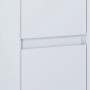 Maximus Bad-Hochschrank, steingrau, 35 cm breit. Schmaler Badezimmerschrank mit zwei Türen.