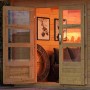 Offenes Karibu Holz-Gartenhaus Kumla 1 mit Pultdach, naturbelassen, 200x200 cm.