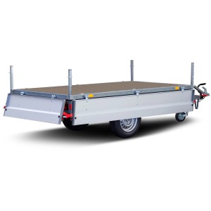 Stema Anhänger Basic SH 1000-25-13.1 gebremst, Autoanhänger mit klappbaren Bordwänden.