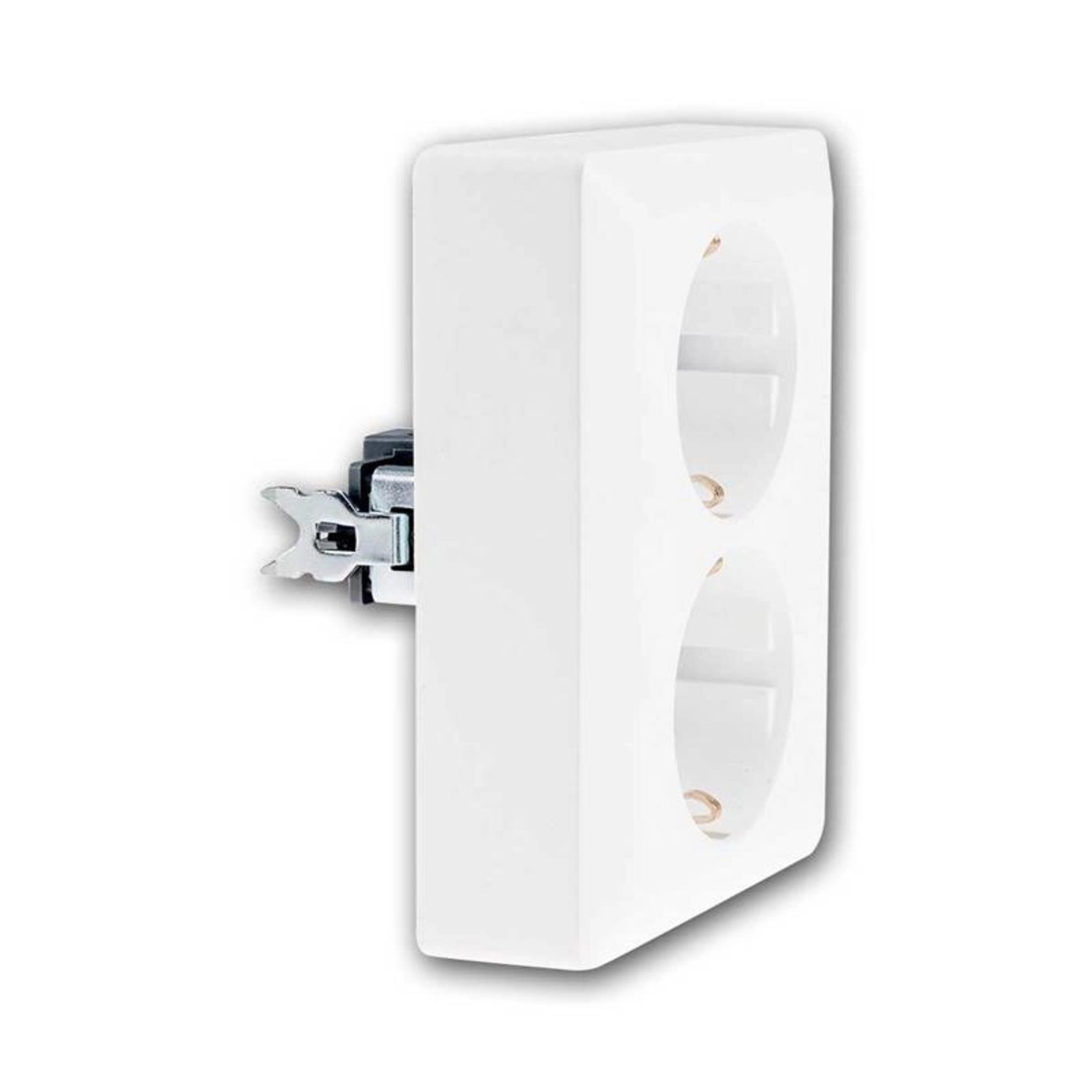 ChiliTec MILOS 2-Fach Steckdose Weiß matt für 1x UP Dose günstig online kaufen