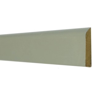 Uni Flachleiste in Silber, 5x26 mm, Länge 2550 mm, für flexible Wandabschlüsse.