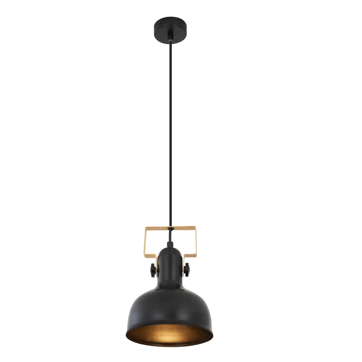 NETTLIFE Vintage Pendelleuchte Esstisch Hängeleuchte 1 Glühbirne Schwarz Industrie E27 40w