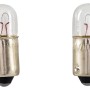 Zwei Glühlampen T4W 12V für Autoelektrik, BA9s Sockel.