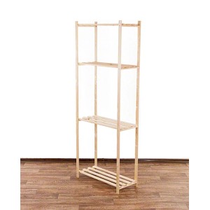 PROREGAL Holzregal Timbercraft aus Kiefernholz, 2 Böden, natur