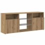 vidaXL TV-Schrank mit LED-Leuchten Artisan-Eiche 120x30x50 cm 856352_6