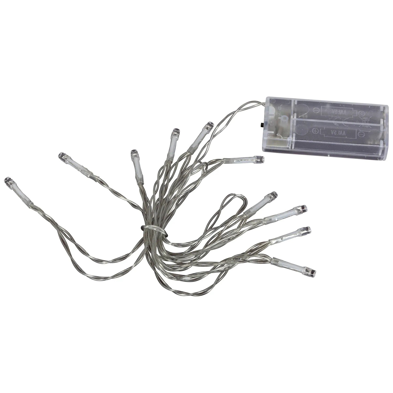 HGD LED-Lichterkette Batteriebetrieb mit Timer 10-flammig