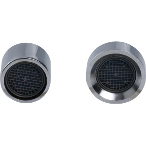 Mischdüse M24 für Küchenarmatur, verchromtes Messing mit Kunststoffeinsatz.